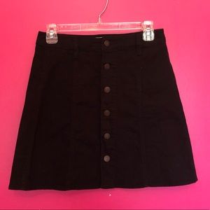 Black Button Up Skirt